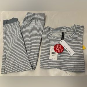 Jaclyn intimates kids striped pajama set size small brand new with tag
